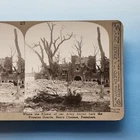 WW1 Military Stereoview C1916 Real Photo Festubert France Beury Chateaux Ruins