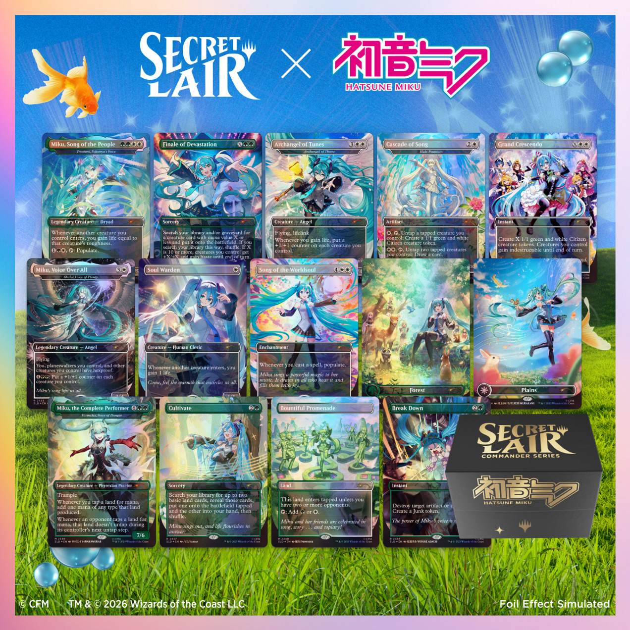 PRESALE Secret Lair Commander Deck: Hatsune Miku - FIRST WAVE CONFIRMED - 15 AUG