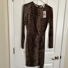 Michael Kors Animal print womens dress Size XS NWT