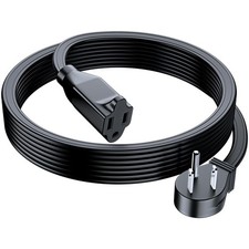 Extension Cord 12 Feet 1 Outlet Flat Wire 3-Prong 45  Angled Flat Plug 16 AWG...