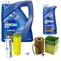 MANN-FILTER Inspektionspaket Mannol 6L Special Plus 10W-30 FüR Bmw 3Er