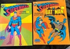 Vintage Superman Batman Coloring Books 1987