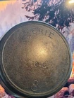 Erie Cast Iron Skillet #8 Pre Griswold 10” Kitchen Antique Cookware Camping 704G