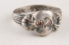 Skull ring bones Smile Antique amulet protecting against death Size US 11.5 Army — photo 6