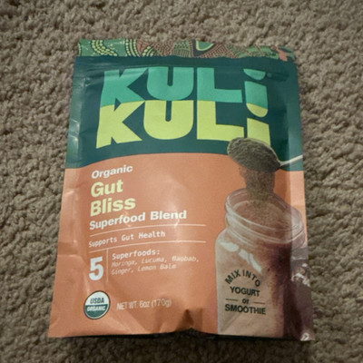 Kuli Kuli Gut Bliss Superfood Blend Powder USDA Organic 6oz Exp 11/2026