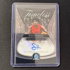 🔌IU 2025-26 BOWMAN CHROME TIMELESS TOUCH AUTO SCOOT HENDERSON