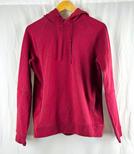 lululemon Scuba Burgundy Pullover Hoodie w/ Pockets Logo Women s S