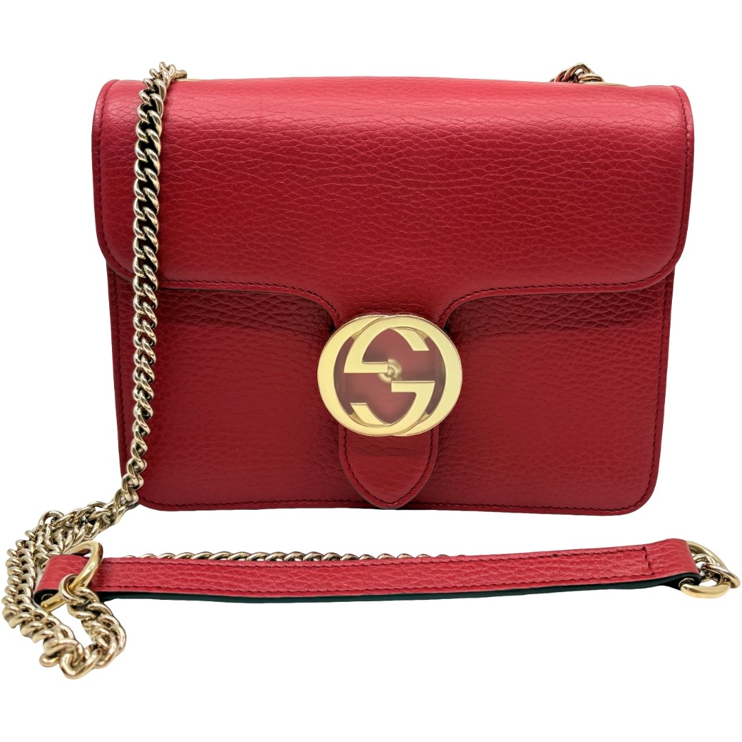 Authentic GUCCI GG Interlocking Shoulder Bag 5103… - image 1