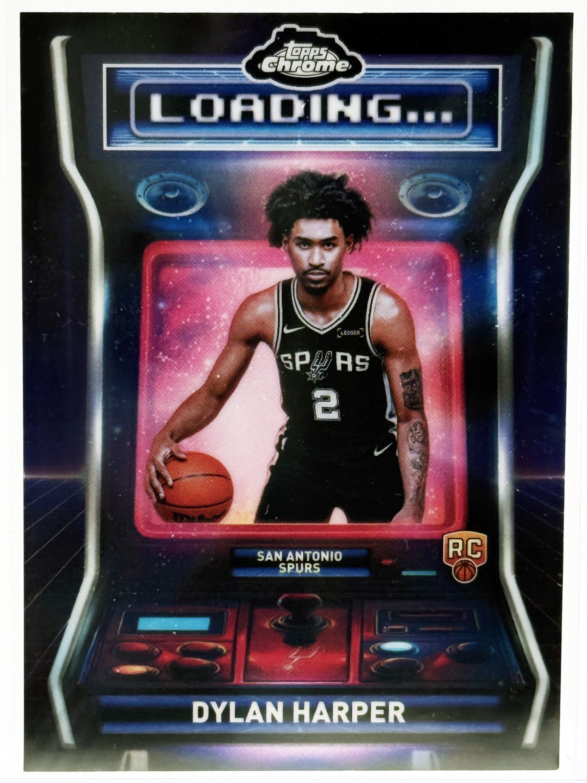 2025-26 Topps Chrome Dylan Harper Loading Refractors Rookie