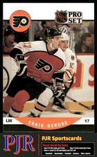 Craig Berube 1990-91 Pro Set #498 Philadelphia Flyers Rookie