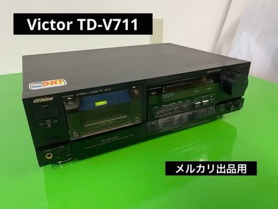 Victor TD-V711 Stereo Cassette Deck Vintage Used Condition