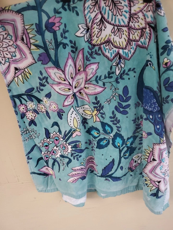 Toalla de Playa Vera Bradley TROPICAL PARA Rosa FIRMA RETIRADA RARA Foto 2 de 4