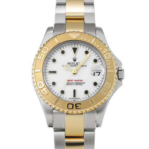 Rolex Yacht-Master 168623 34mm Stainless Steel White Wristwatch #WW1372
