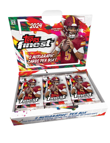 Washington Commanders 2x 2024 Topps Finest Football Hobby Box Break - Foto 2 di 13