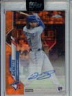 2020 Topps Chrome Update Sapphire Bo Bichette Auto Orange /25