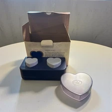CREATIVE MEMORIES  MINI HEART MAKER PUNCH WITH STORAGE CONTAINER,ORIGINAL BOX