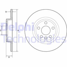 2x DELPHI Bremsscheiben Hinten für LAND ROVER Discovery Sport (L550) 300mm