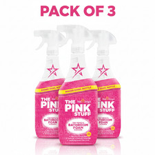 3x The Pink Stuff Miracle Bathroom Foam Cleaner Spray - 850ml Per Pack 4.70 per litre