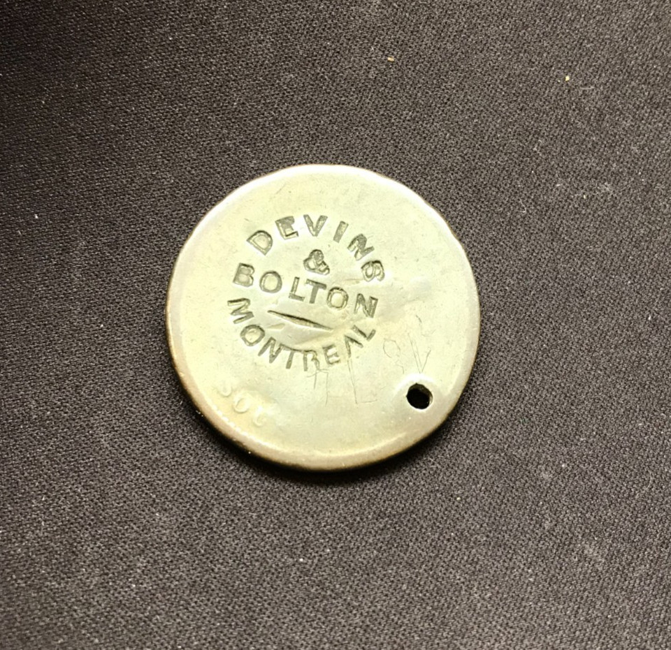 1837 Bank token One Penny Counterstruck  Devin&Bolton Montreal