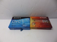 506A3 Lot of 2 DVC Digital Video Cassette 60 minutes Sony - TDK