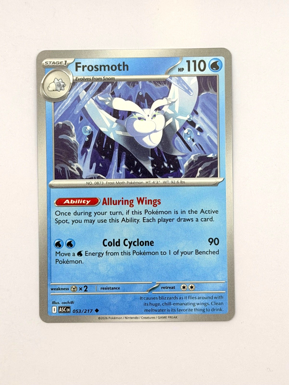 Frosmoth Uncommon 053/217 Normal ME: Ascended Heroes Near Mint Pokemon