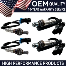 4X Upstream + Downstream O2 Oxygen Sensor For Chevy Silverado GMC Sierra 1500