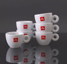 6 Tazzine Illy espresso cup logo classico - no piatto- Illy collection bar