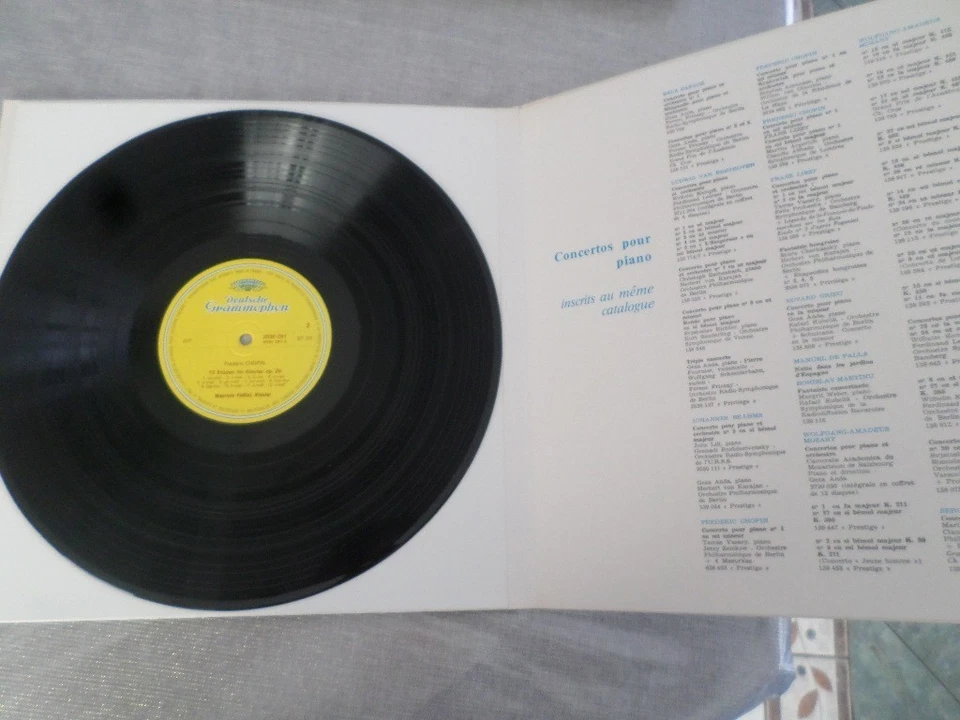 LP 33 tours CHOPIN : 24 études Maurizio Pollini Original - Photo 2/4