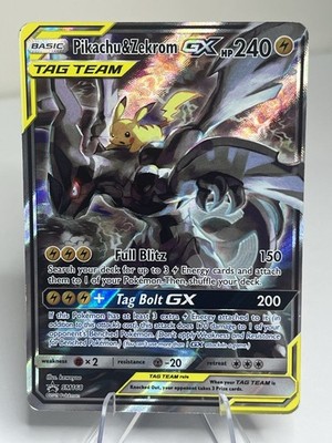 📈 PIKACHU & ZEKROM GX TAG TEAM ~POKEMON Black Star PROMO