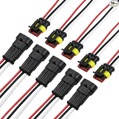 #ad #ad 3 Pin Connector Waterproof Connector 16 AWG 3 Wire Connectors Electrical Connec $20.99