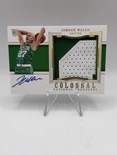 2023-24 Panini National Treasures Colossal Materials Jordan Walsh RC Auto /25