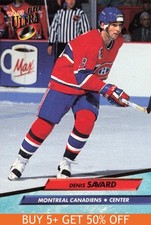 1992-93 Ultra #109 Denis Savard Montreal Canadiens Hockey