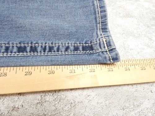 Miss Me Jean Womens 34X33 Blue Whisker Denim Boot Cut Classic American Tag 33 - Picture 15 of 18