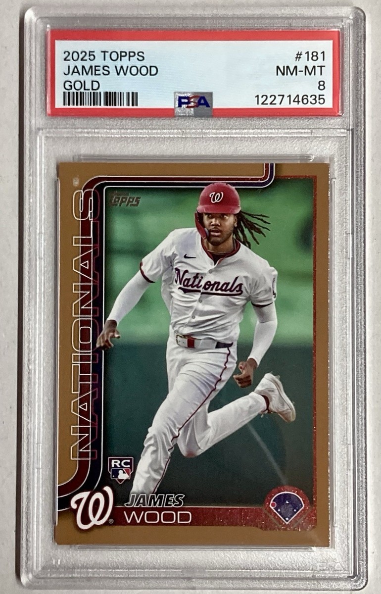 2025 Topps Series 1 - James Wood #181 Gold /2025 (RC) for