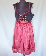 DRESS VINTAGE LANDHAUS TRACHTEN TYROL OKTOBERFEST DIRNDL BLACK WOMENS US 22 EU50
