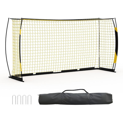12x6ft Faltbares Tor Mit Metall & Tasche Für in/Out Training Jugend & Erwachsene