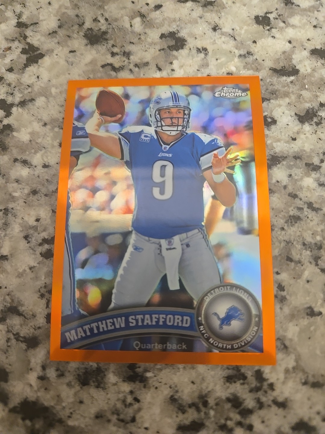 MATTHEW STAFFORD 2011 Topps Chrome ORANGE REFRACTOR #4 Lions Rams MINT HOT.