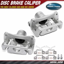 2Pcs Rear Brake Caliper with Bracket for Chevrolet Colorado 2021 2022 GMC Canyon