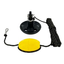XIALUO Marine Mushroom Anchor Kit 12 lb Black PE Coated Kayak Anchor Accessor...