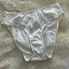 Vintage 90s Victoria  s Secret Panties Small New NWT Bikini Satin High Cut