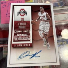 D'ANGELO RUSSELL 2015 PANINI CONTENDERS COLLEGE TICKET ROOKIE AUTO OHIO STATE RC