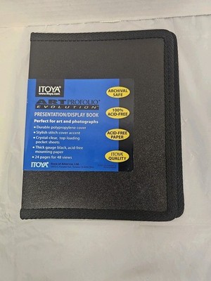 Itoya Art Profolio Evolution 5 x7'' Photo Album/Book Holds 48 Photos EV