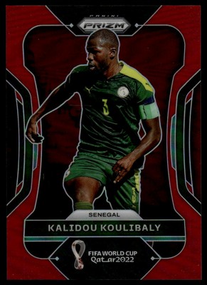 2022 Panini Prizm FIFA World Cup Qatar Kalidou Koulibaly #250 Red Prizm 330/399