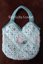STRAWBERRY TOTE OR BUNNY PURSE BY SIMPLICITY CROCHET PLS PICK ONE