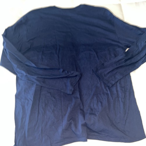 NWOT NFL Team Apparel Seattle Seahawks Navy Blue Cotton Long Sleeve Men's 2XL - Picture 7 of 7