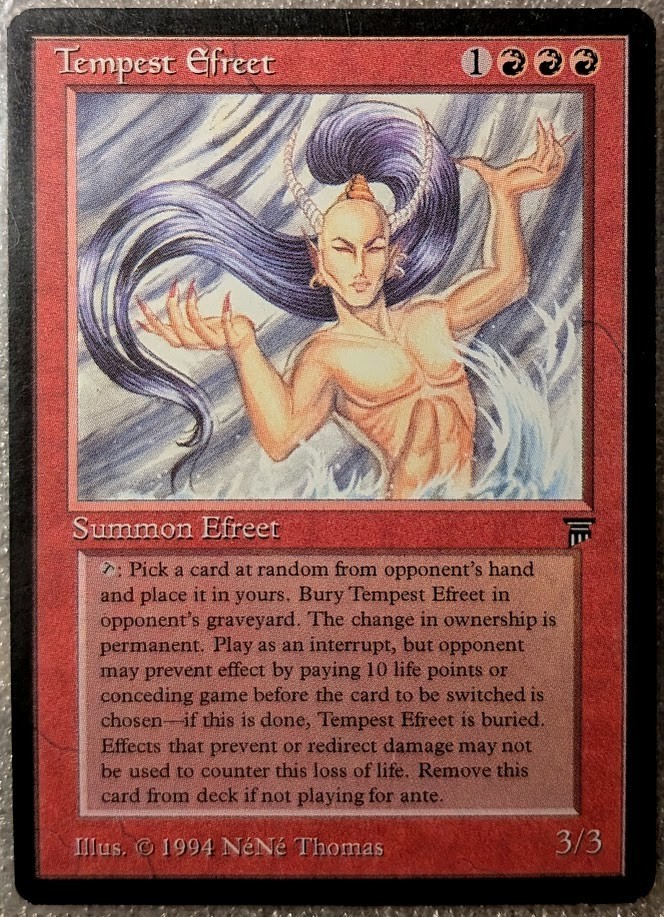 Tempest Efreet MTG Legends Rare Red Creature Near-Mint ~ Unplayed