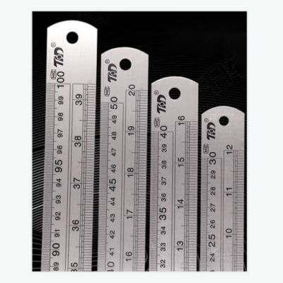 Righello In Acciaio Inox Metallo Da 0.3~1 Metro Su Entrambi I Lati | eBay