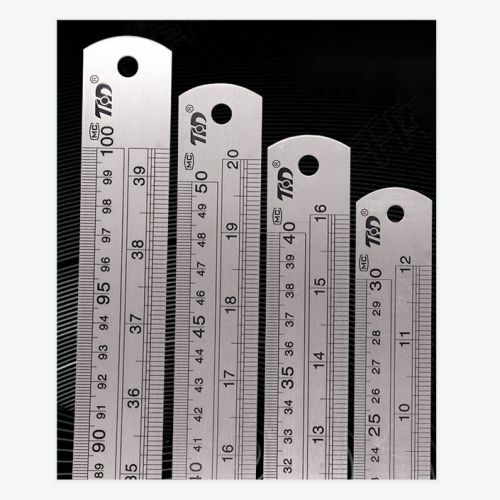 Righello In Acciaio Inox Metallo Da 0.3~1 Metro Su Entrambi I Lati - Picture 1 of 3