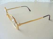 Monture lunettes ESSILOR plaqué OR vintage 70/80  bon état. 49 ▭ 17 longueur 115