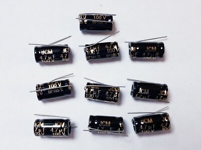 5 PEZZI CONDENSATORI ELETTROLITICI 4,7uF 50V 105°C BASSA - Foto 14